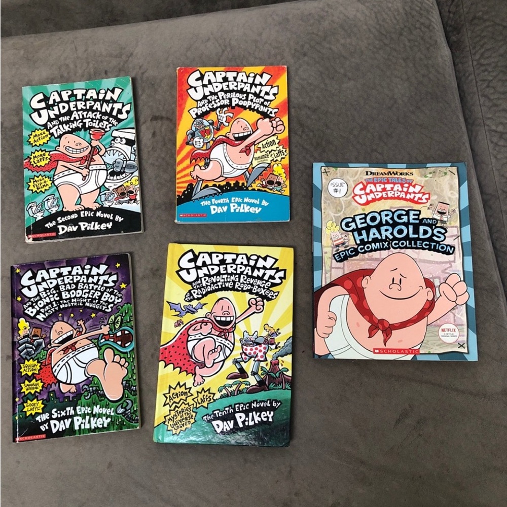 Captain Underpants books bundle